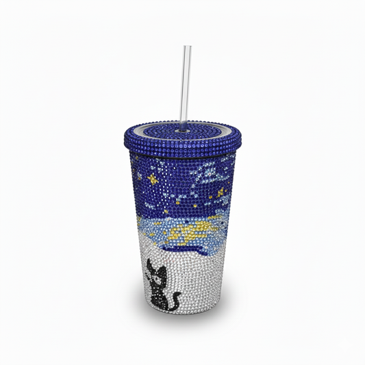 Thermos à paillette/strass  – CAT