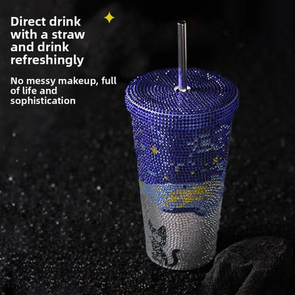 Thermos à paillette/strass  – CAT