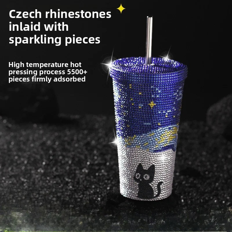 Thermos à paillette/strass  – CAT